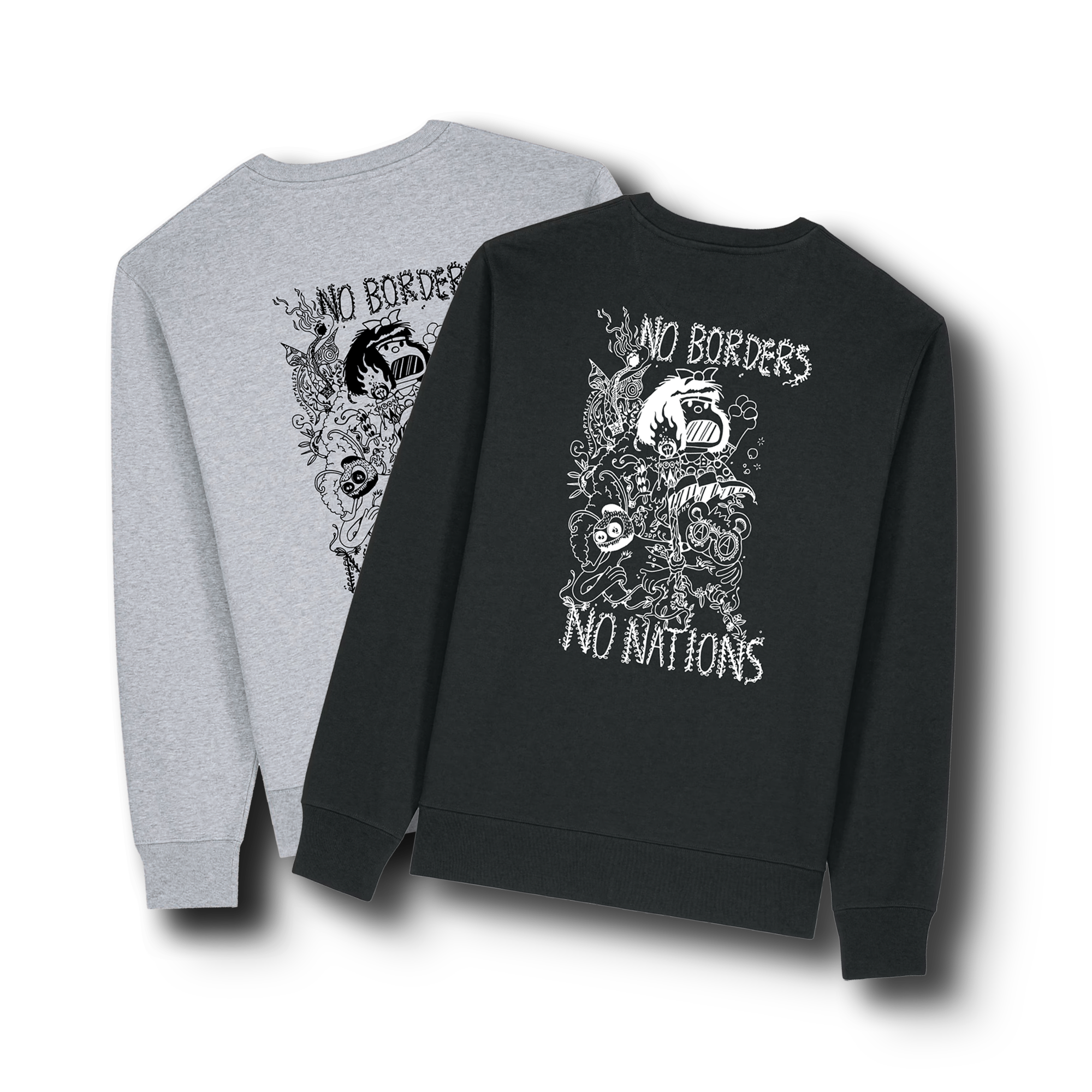 No Borders No Nations Friends Drop 2 Pullover