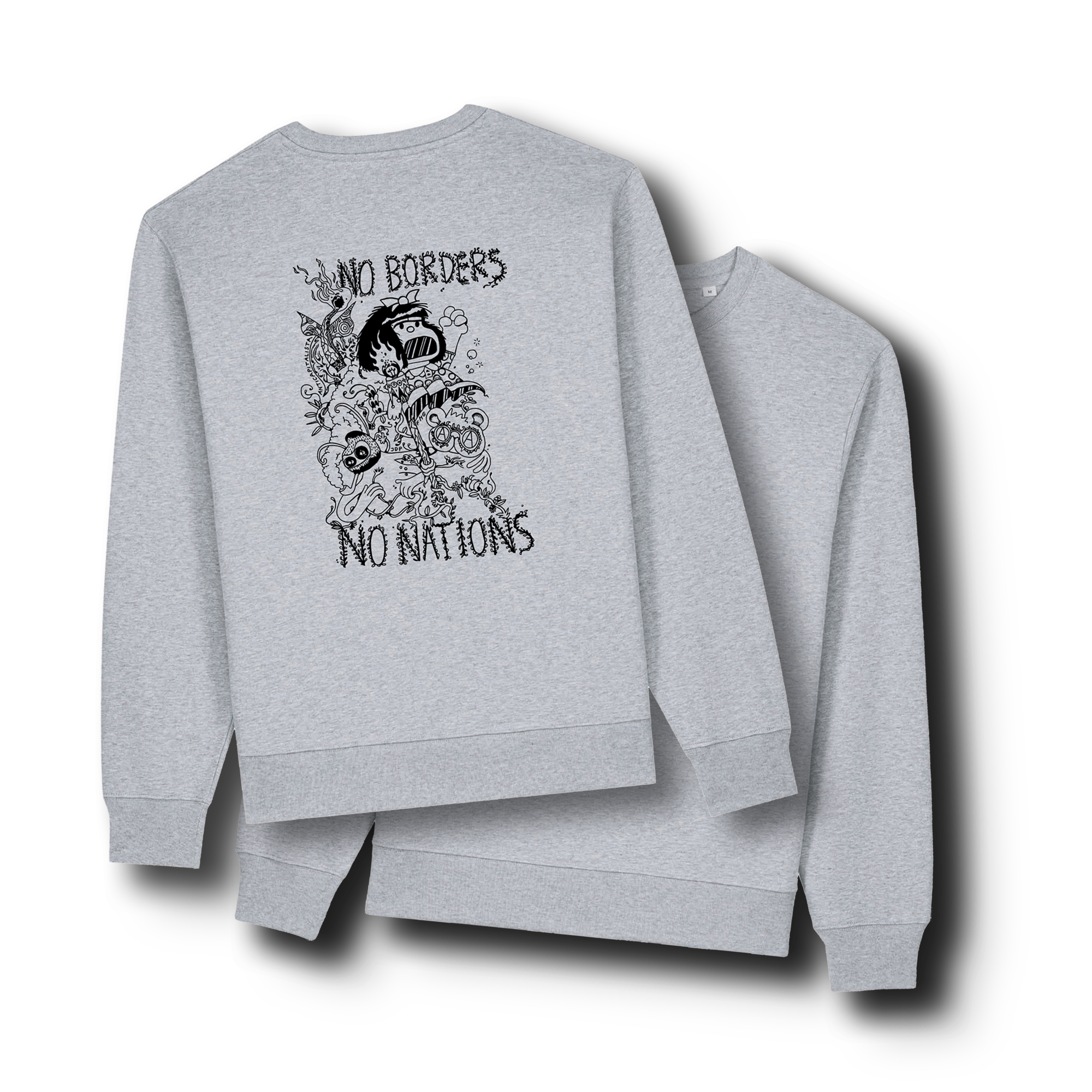 No Borders No Nations Friends Drop 2 Pullover
