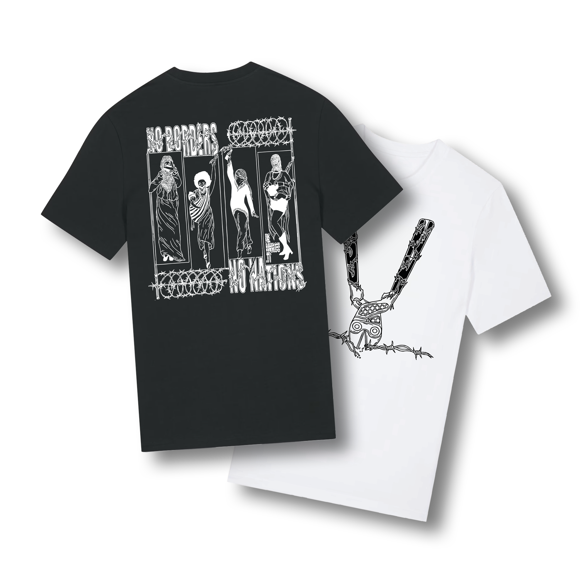 No Borders No Nations Friends Drop 1 T-Shirt