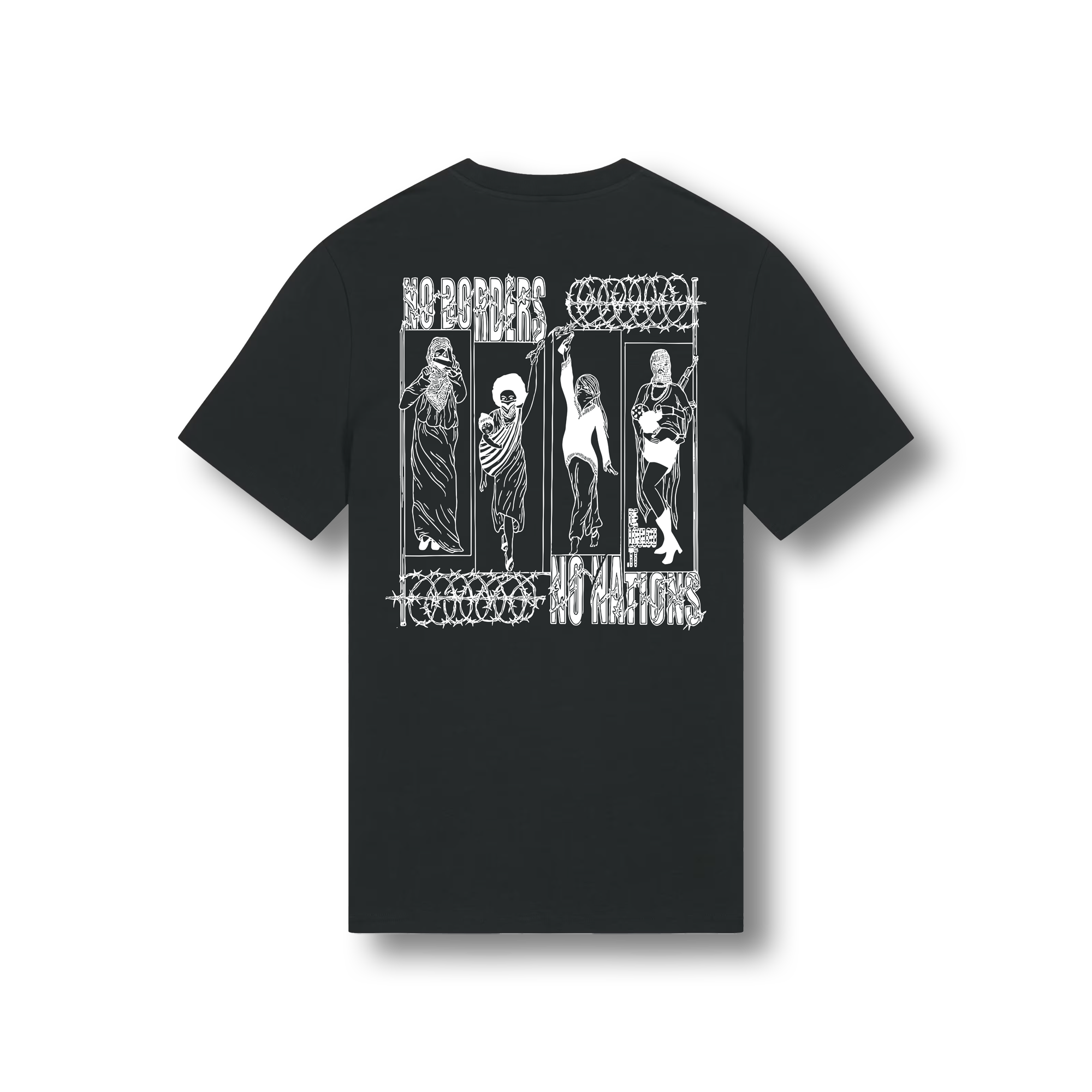 No Borders No Nations Friends Drop 1 T-Shirt