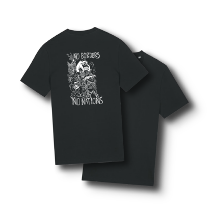 No Borders No Nations Friends Drop 2 T-Shirt - Image 2