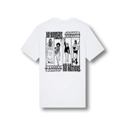 No Borders No Nations Friends Drop 1 T-Shirt - Image 3