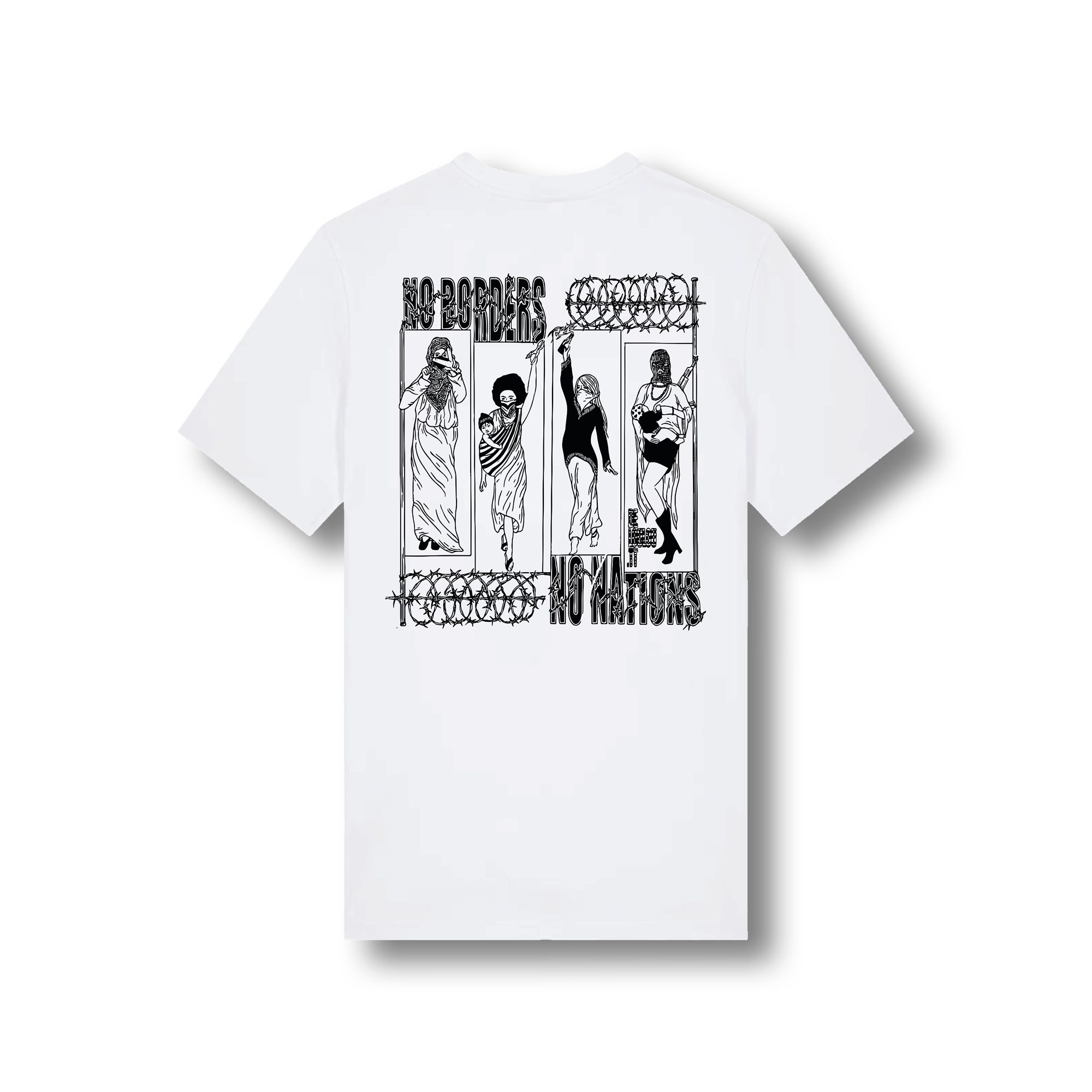 No Borders No Nations Friends Drop 1 T-Shirt