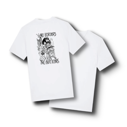 No Borders No Nations Friends Drop 2 T-Shirt - Image 3