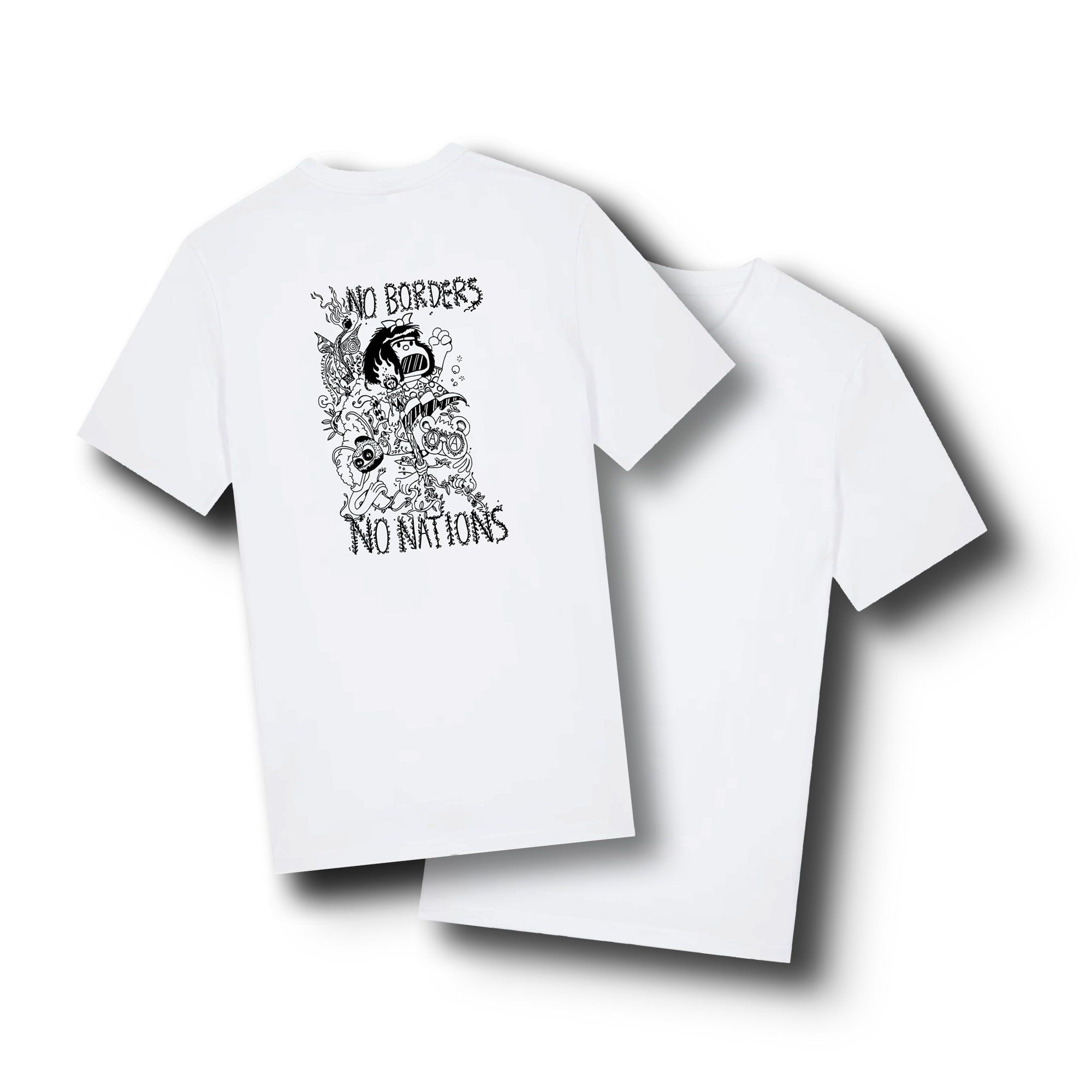 No Borders No Nations Friends Drop 2 T-Shirt