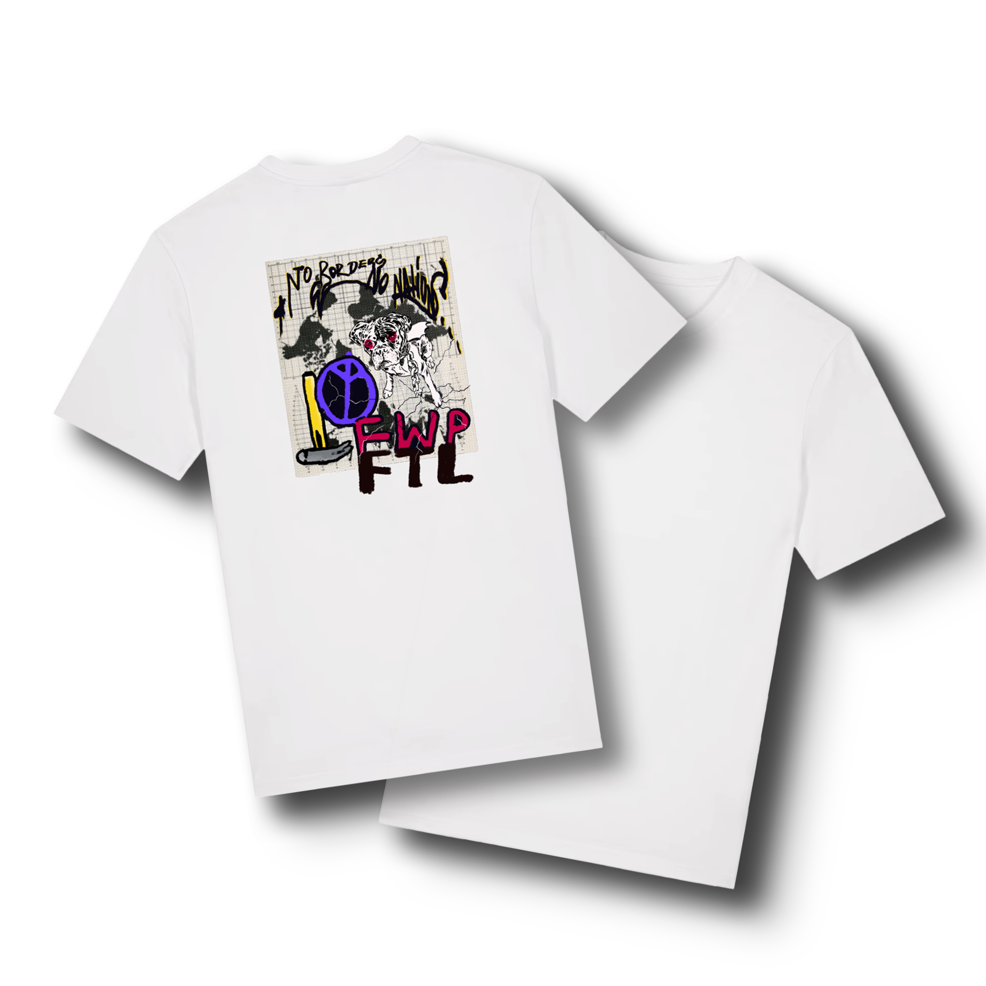 No Borders No Nations Friends Drop 3 T-Shirt